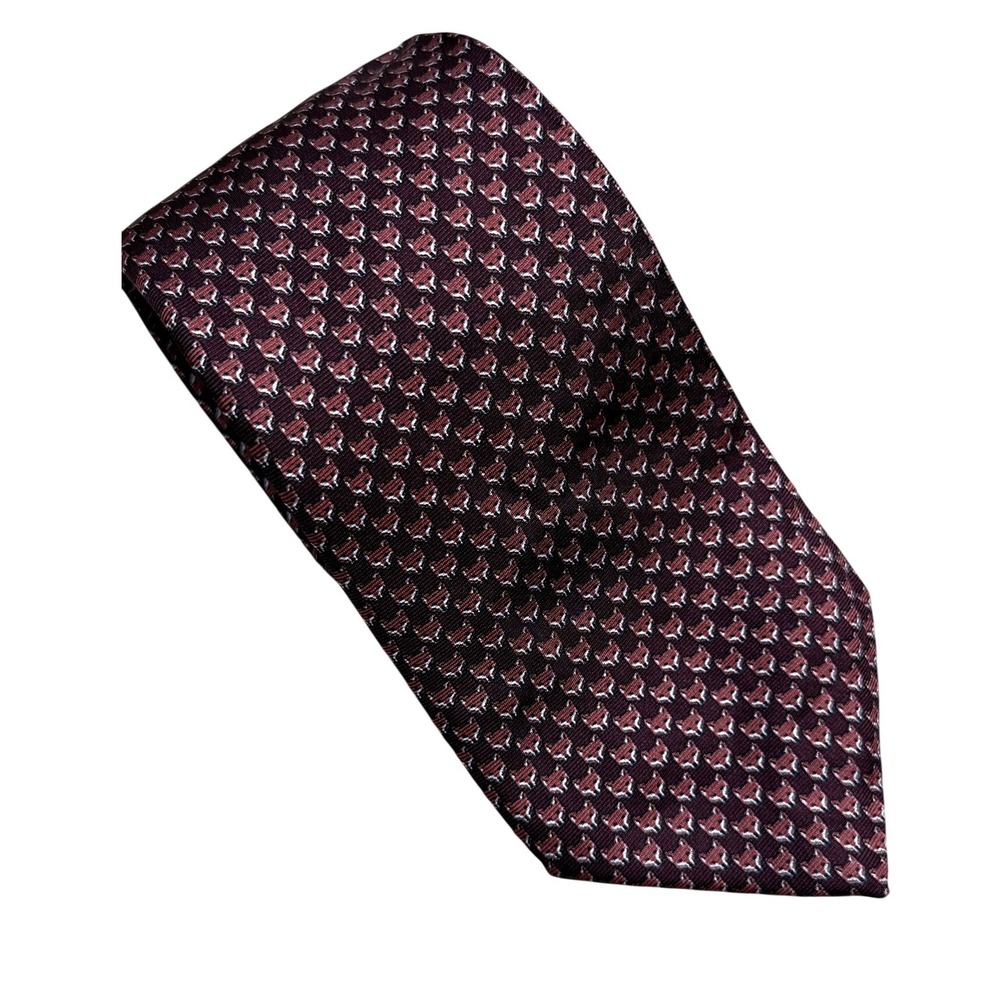 Bonobos (Burgundy) Fox Pattern 100% Silk Necktie Mens OS 21248-BR581
